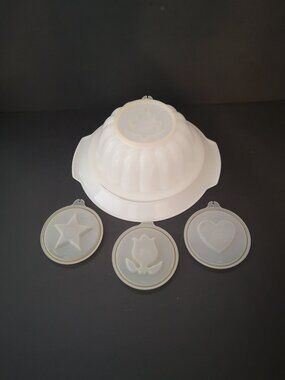 Vintage Tupperware Jel-N-Serve Jello Mold Set w/ Interchangeable Inserts 6 Piece